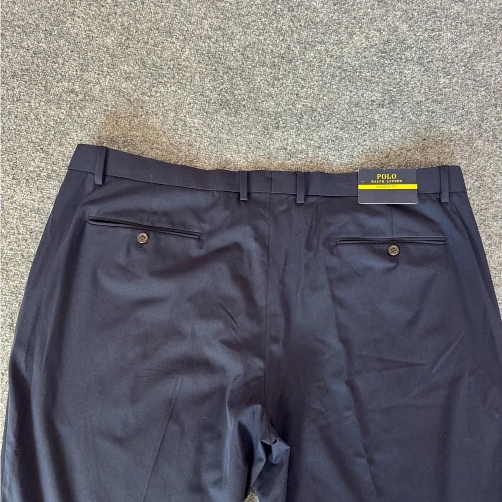 Polo Ralph Lauren Men’s Navy Blue Stretch Straigh Modern Fit Chino Pants 52X47‎